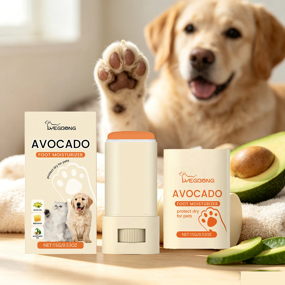 Yegbong Avocado Oil Deep Moisturizing Pet Paw Balm