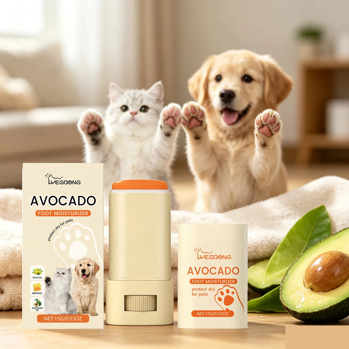 Yegbong Avocado Oil Deep Moisturizing Pet Paw Balm