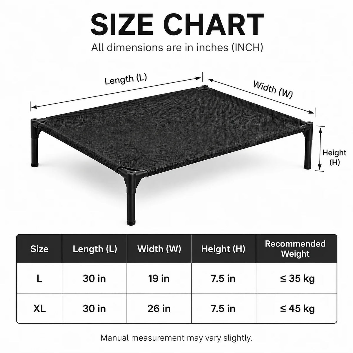Breathable Mesh Elevated Dog Bed With Durable Nylon Frame