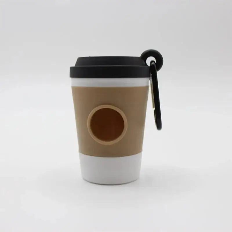 Portable Coffee Cup Shaped Pet Waste Bag Dispenser Dog Walking