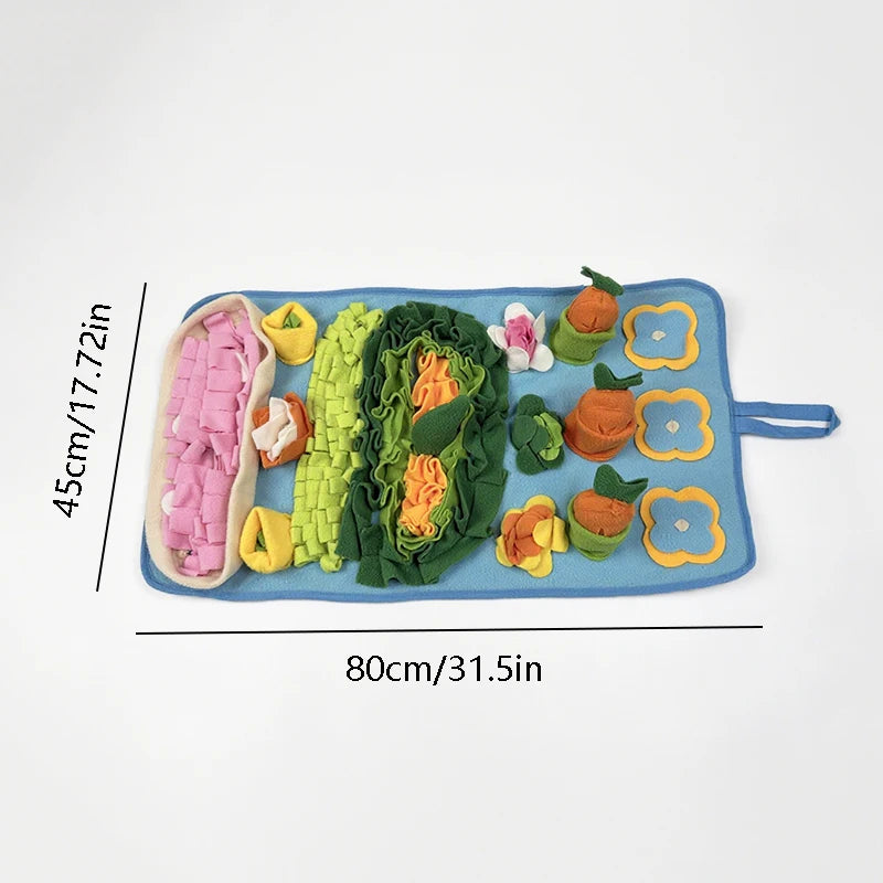 Booteely Pet Snuffle Mat Interactive Puzzle Feeding Rug