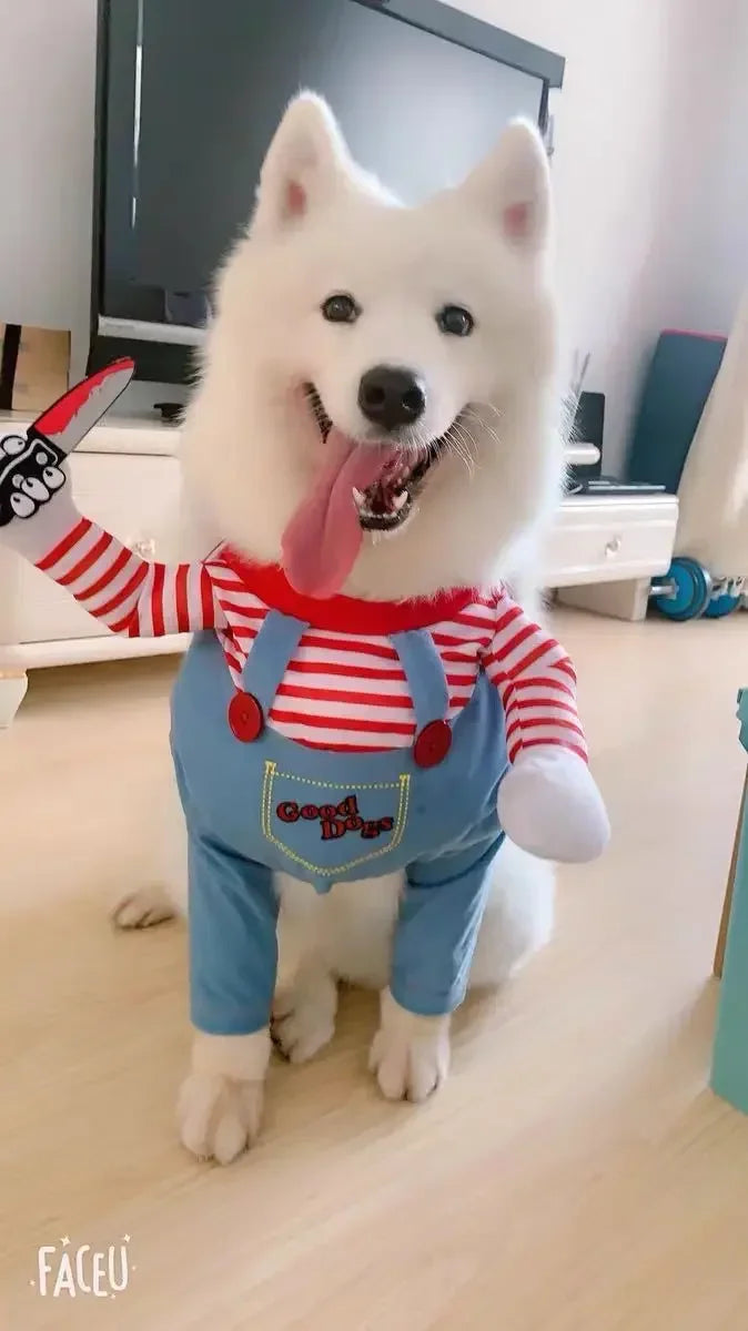 Holapet Halloween Chucky Pet Costume For Dogs And Cats