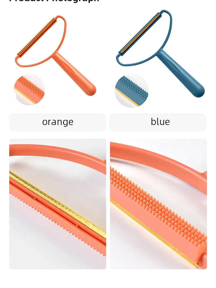 Portable Double Sided Clothes Lint Roller For Pet Hair Removal