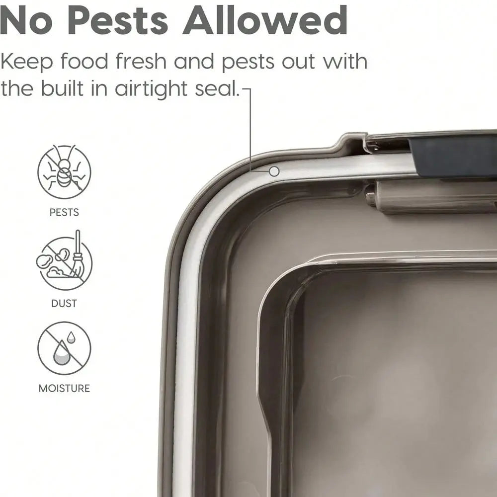 Airtight Stackable Pet Food And Treat Storage Container Set