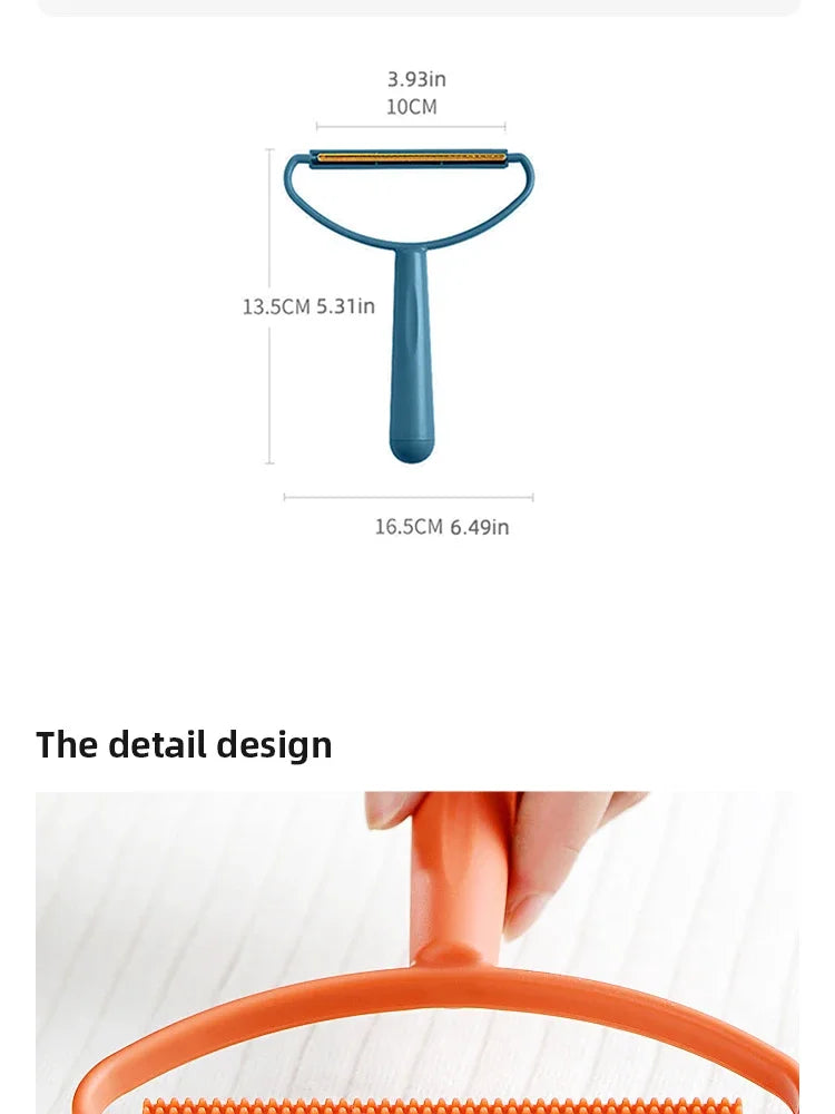 Portable Double Sided Clothes Lint Roller For Pet Hair Removal
