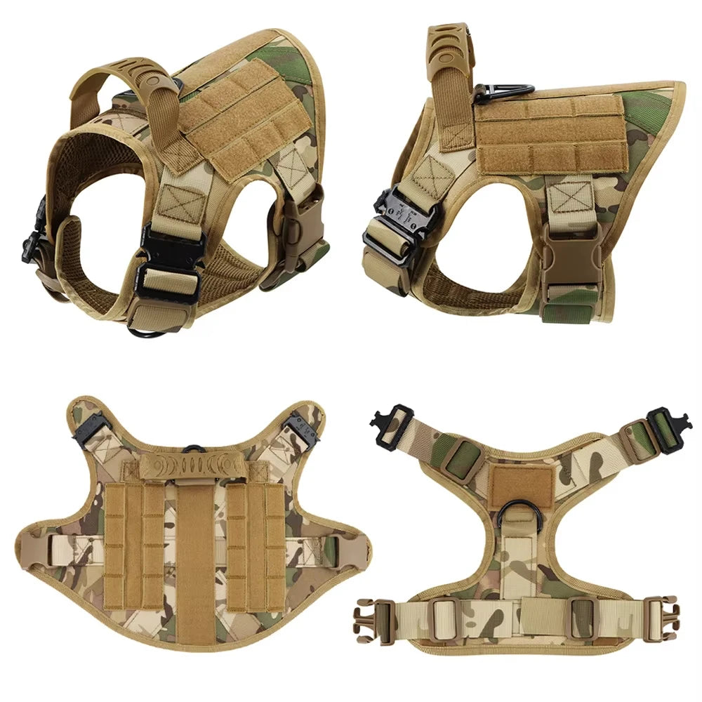 PetraVel Tactical Dog Harness Vest And Complete Accessory Set