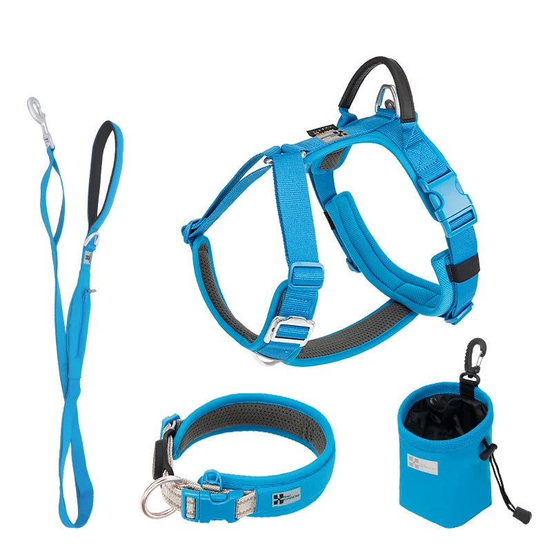 SMALL COMBINATION Reflective No Pull Dog Harness and Leash Set