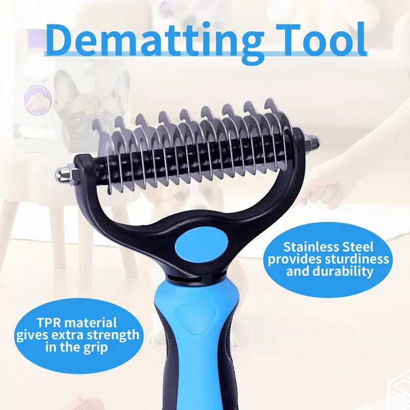 Professional Stainless Steel Pet Dematting Comb For Dogs And Cats
