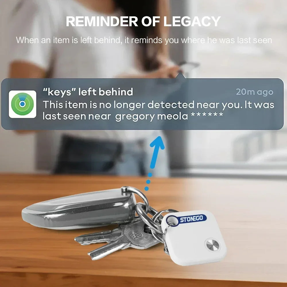 STONEGO Bluetooth GPS Tracker For Keys Pets And Luggage Locator