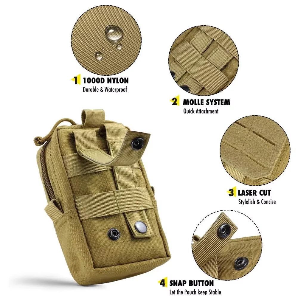 Petavel Dog Tactical Molle Pouch Set Harness Belt Military Gear