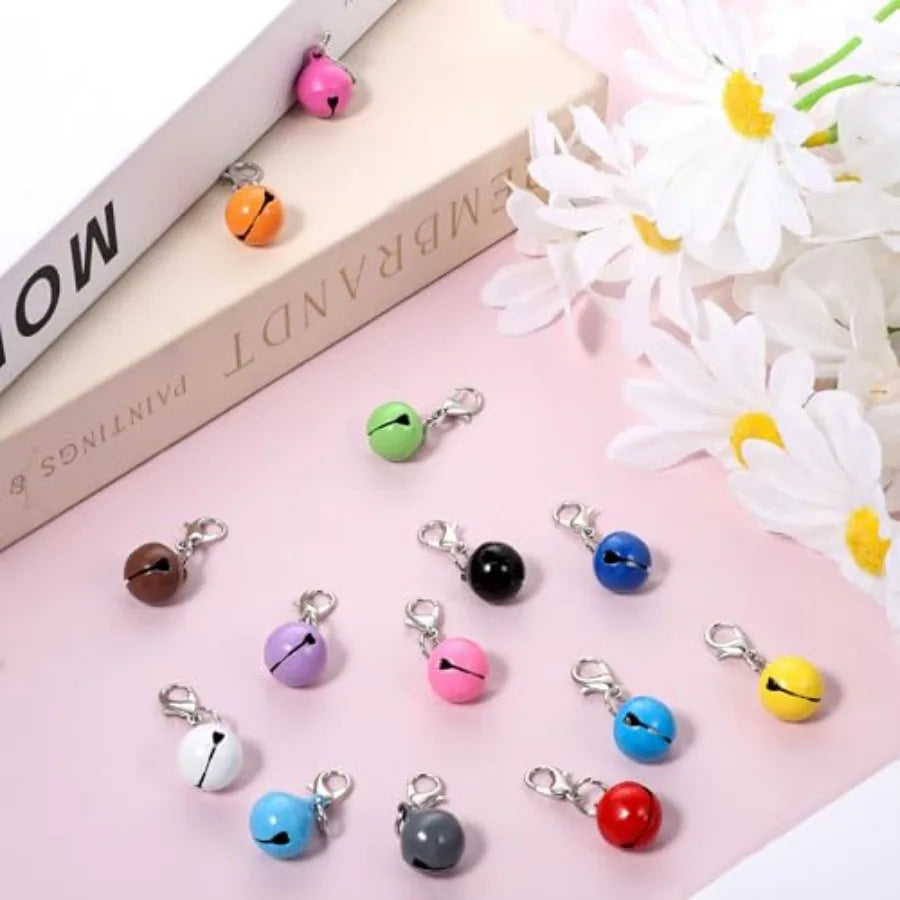 Pet Collar Bells With Key Ring Clasps For Small Pets