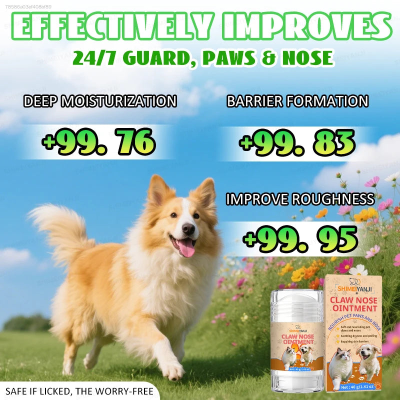 Organic Lick Safe Paw Repair Cream For Dry Pet Paws