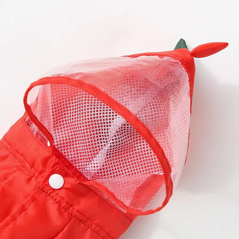 Waterproof Reflective Hooded Raincoat For Dogs And Cats