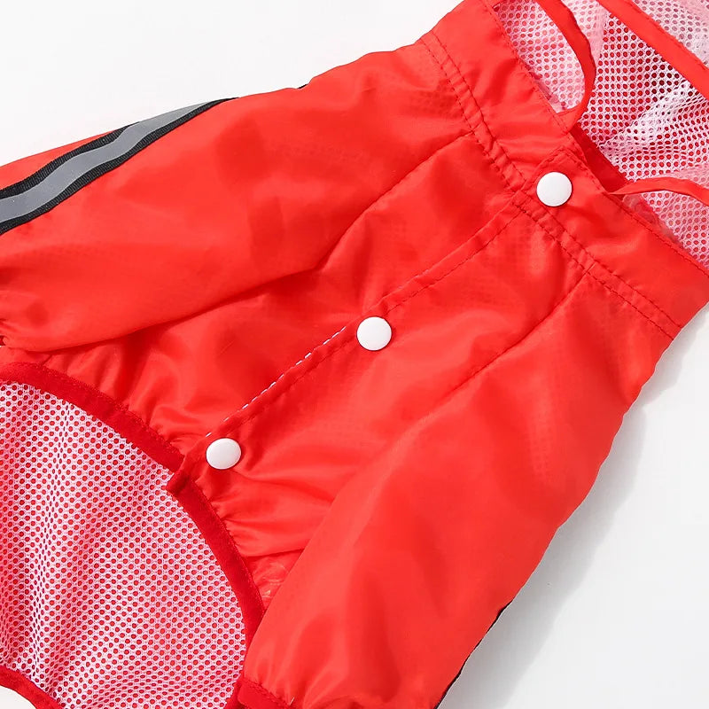 Waterproof Reflective Hooded Raincoat For Dogs And Cats