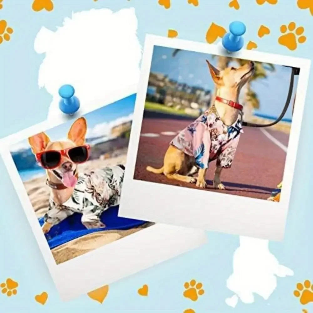Pet Hawaiian Shirts Set Breathable Dog And Cat Apparel