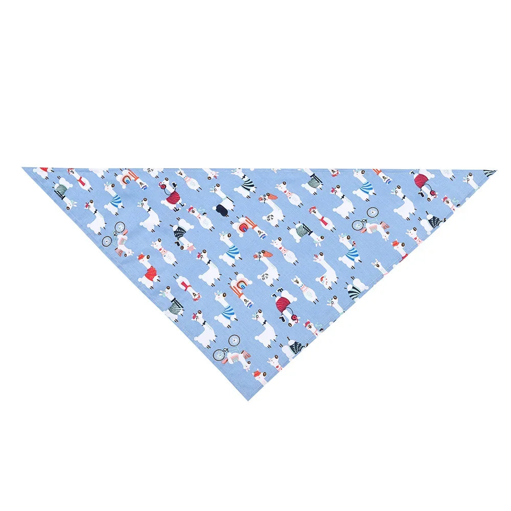 Washable Fruit Floral Dog Bandana Soft Adjustable Pet Scarf