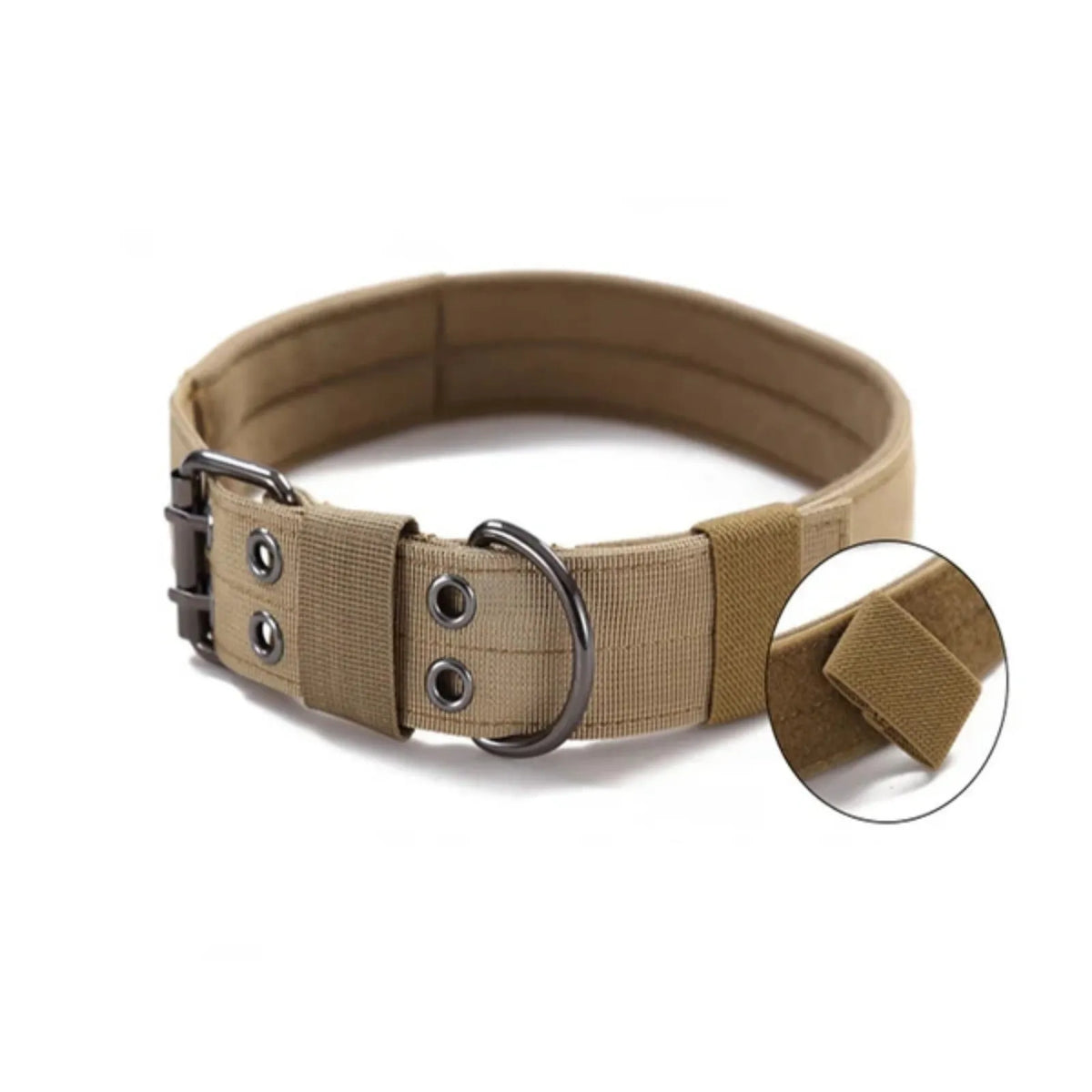 Heavy Duty Nylon Tactical Dog Collar With Metal Buckle K9