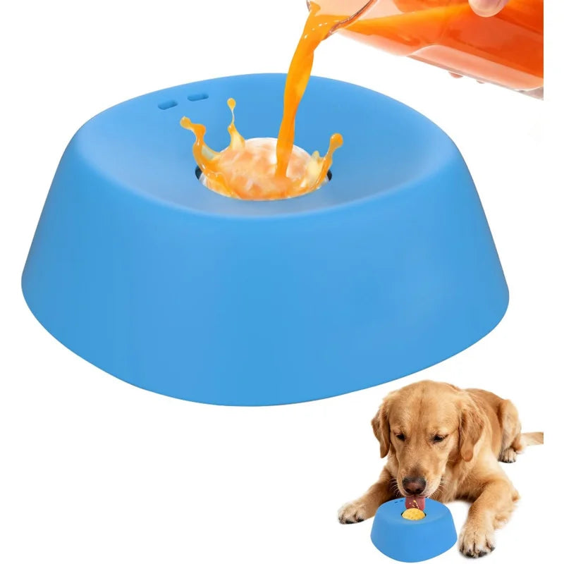 Slow Feeder Dog Bowl Prevents Choking With Non Slip Base