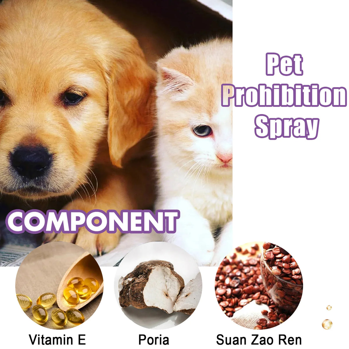 Pet Calming Diffuser Spray For Cats And Dogs Stress Relief