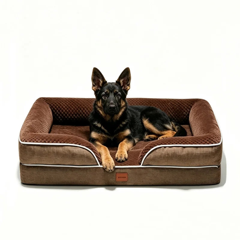 Orthopedic Memory Foam Dog Sofa Bed With Waterproof Washable Cover