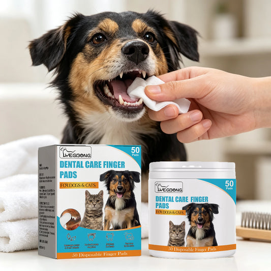 Yegbong Pet Teeth Cleaning Wipes Fresh Breath For Dogs And Cats