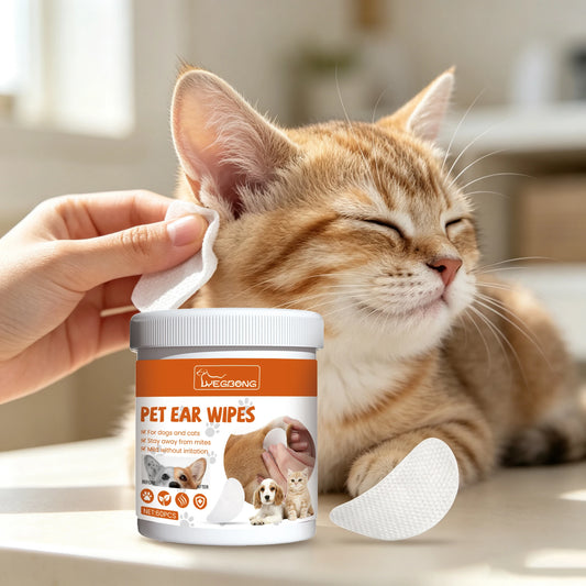 Yegbong Gentle Pet Ear Cleaning Wipes For Cats And Dogs
