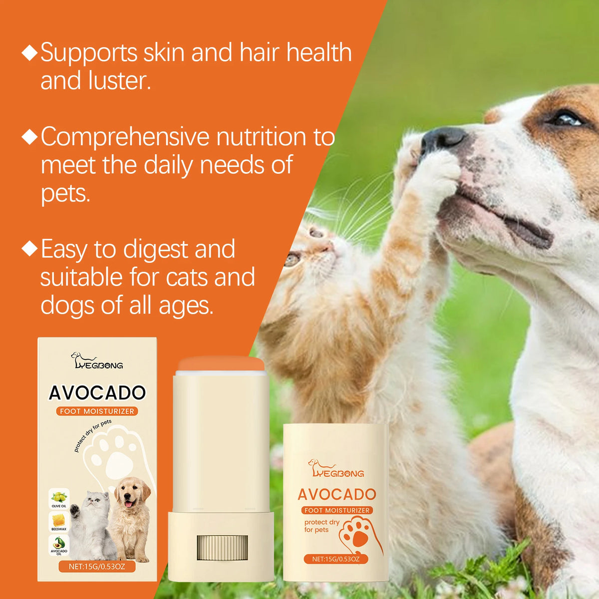 Yegbong Avocado Oil Deep Moisturizing Pet Paw Balm