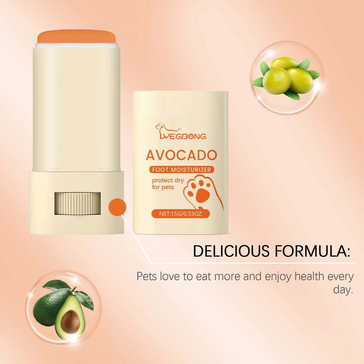 Yegbong Avocado Oil Deep Moisturizing Pet Paw Balm