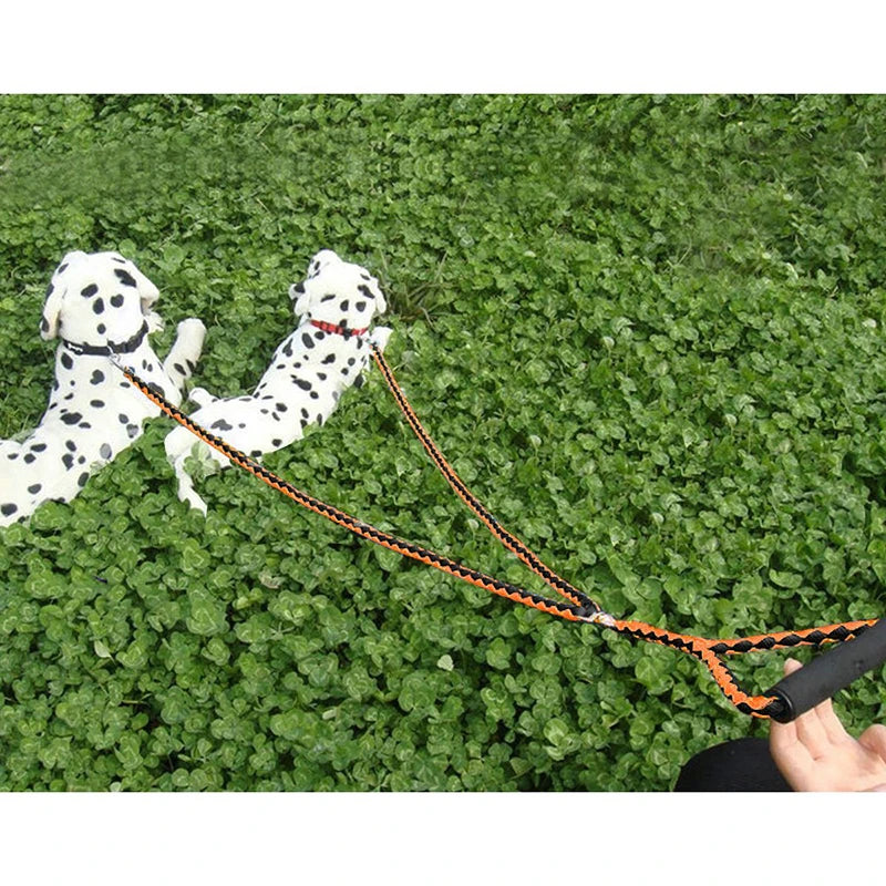 Benepaw Dual Dog Leash No Tangle Coupler With Padded Handle