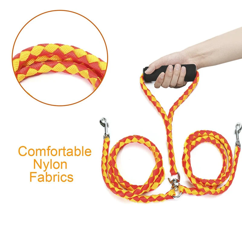 Benepaw Dual Dog Leash No Tangle Coupler With Padded Handle