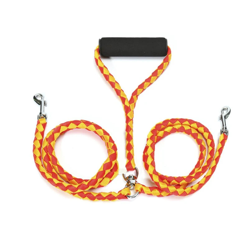 Benepaw Dual Dog Leash No Tangle Coupler With Padded Handle