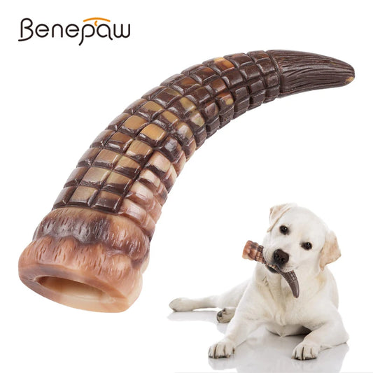 Benepaw Bite Resistant Rubber Dog Chew Toy With Beef Flavor