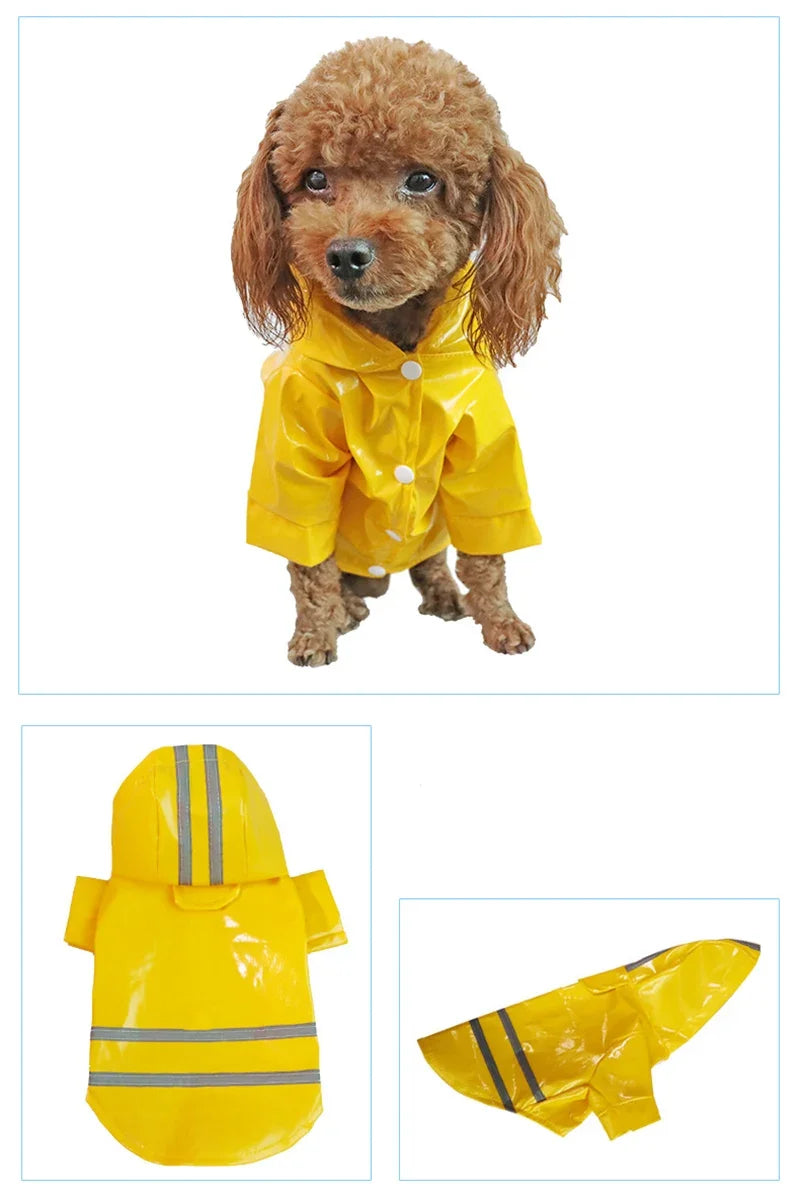 Waterproof Reflective Raincoat For Dogs And Cats Outdoor Protection
