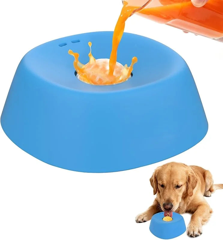 Slow Feeder Dog Bowl Prevents Choking With Non Slip Base