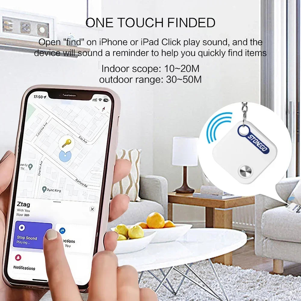 STONEGO Bluetooth GPS Tracker For Keys Pets And Luggage Locator