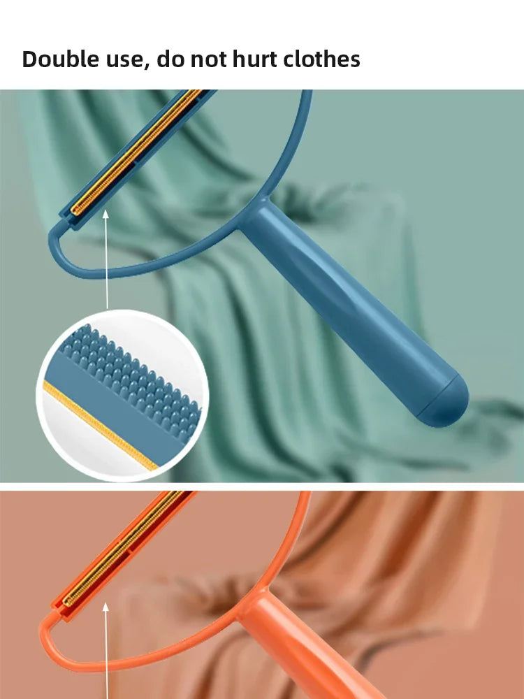 Portable Double Sided Clothes Lint Roller For Pet Hair Removal