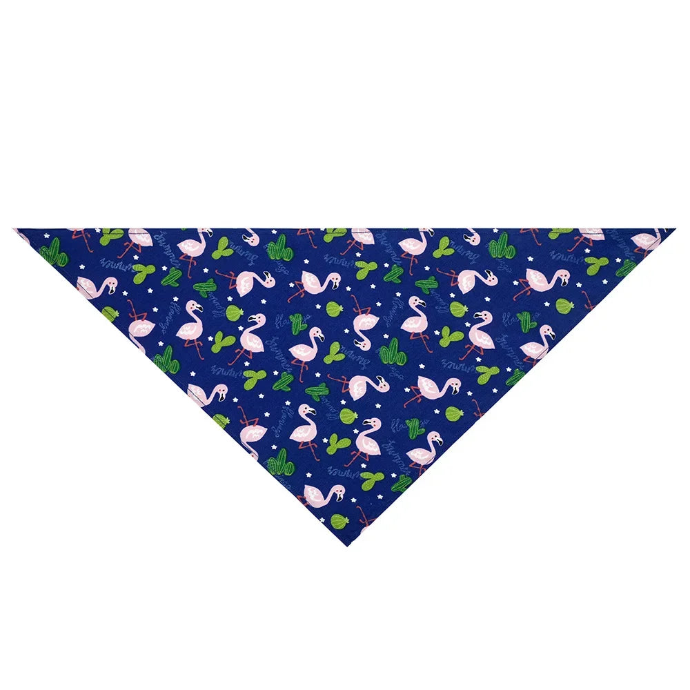 Washable Fruit Floral Dog Bandana Soft Adjustable Pet Scarf