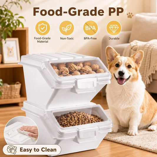 Airtight Dog Food Storage Container With Matching Scoop