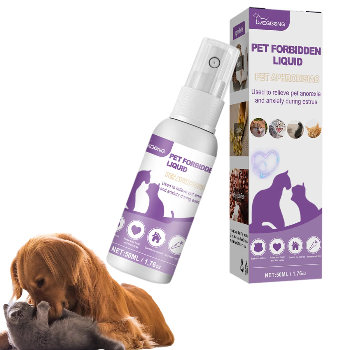 Pet Calming Diffuser Spray For Cats And Dogs Stress Relief