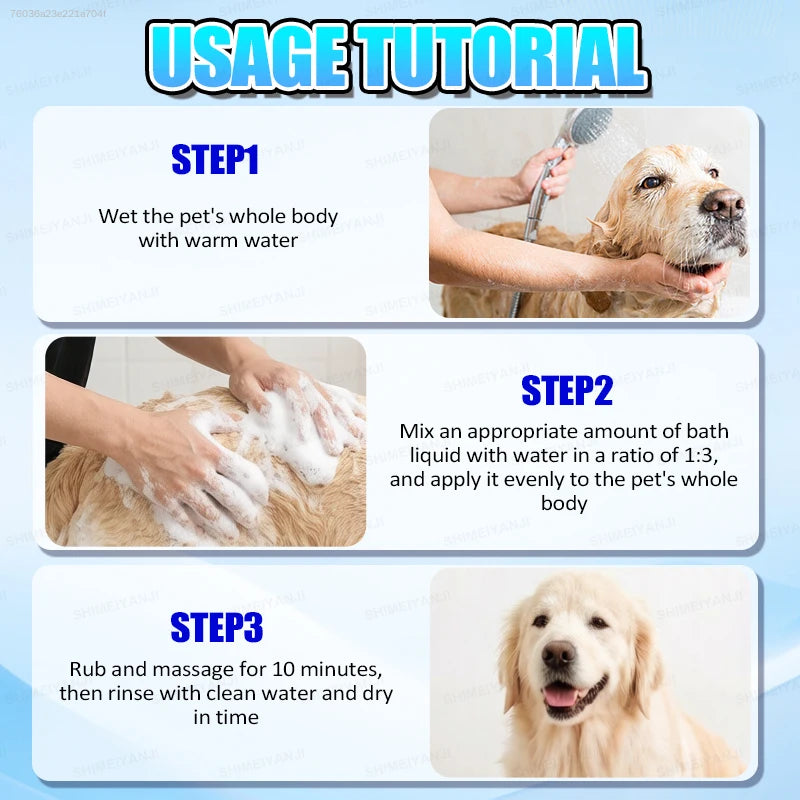Gentle Moisturizing Cat And Dog Shampoo For Pet Odor Control