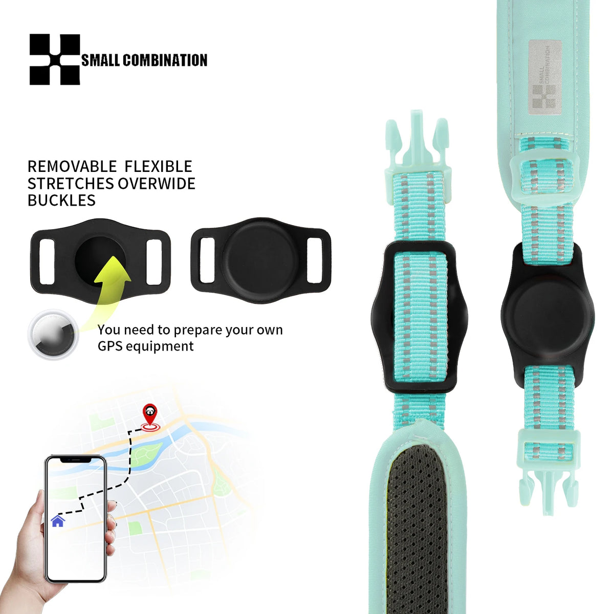 SMALL COMBINATION Reflective No Pull Dog Harness and Leash Set