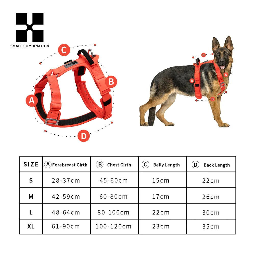 SMALL COMBINATION Reflective No Pull Dog Harness and Leash Set