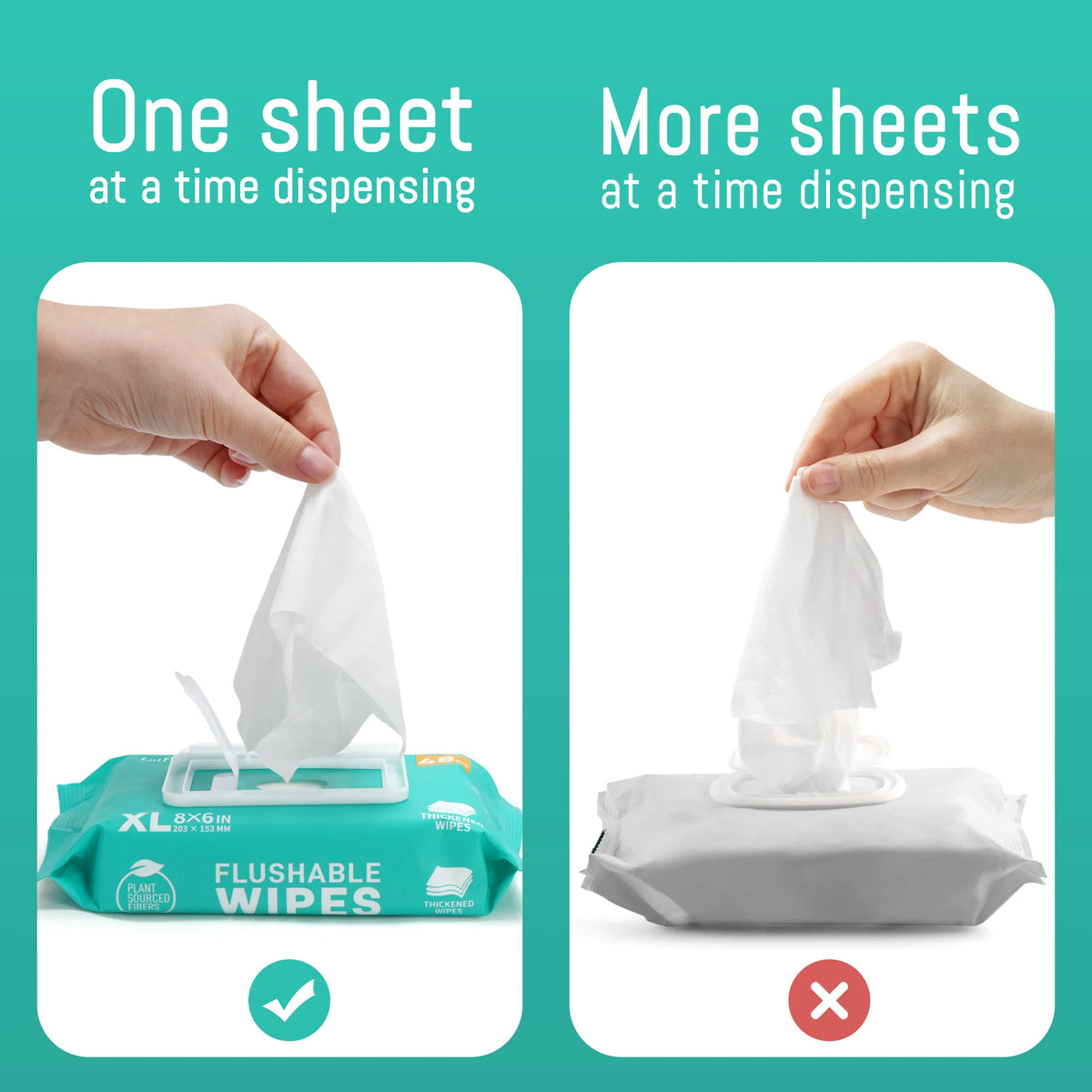 Thickened Flushable Wet Wipes For Home And Outdoor Care