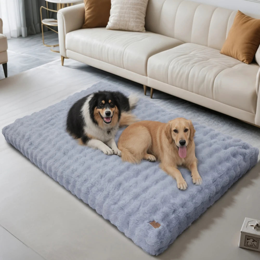 Borwart Ultra Plush Washable Dog Crate Bed With Removable Cover