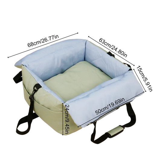 Borwart Portable Dog Car Seat Safety Belt Removable Washable Cover