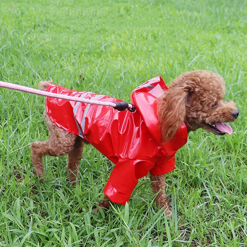 Waterproof Reflective Raincoat For Dogs And Cats Outdoor Protection