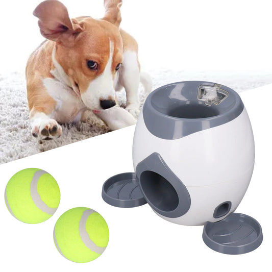 Plastic Dog Tennis Ball Feeder Machine For Interactive Pet Training