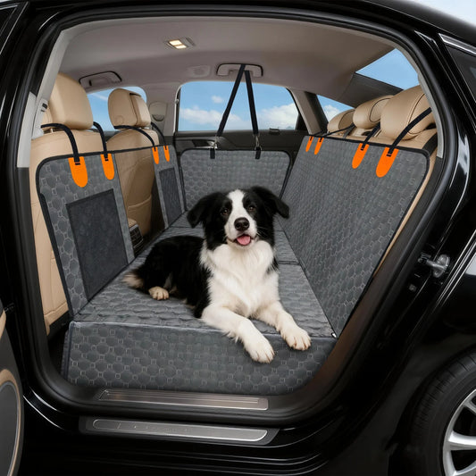 Bingopaw Waterproof Dog Car Seat Cover With Pockets