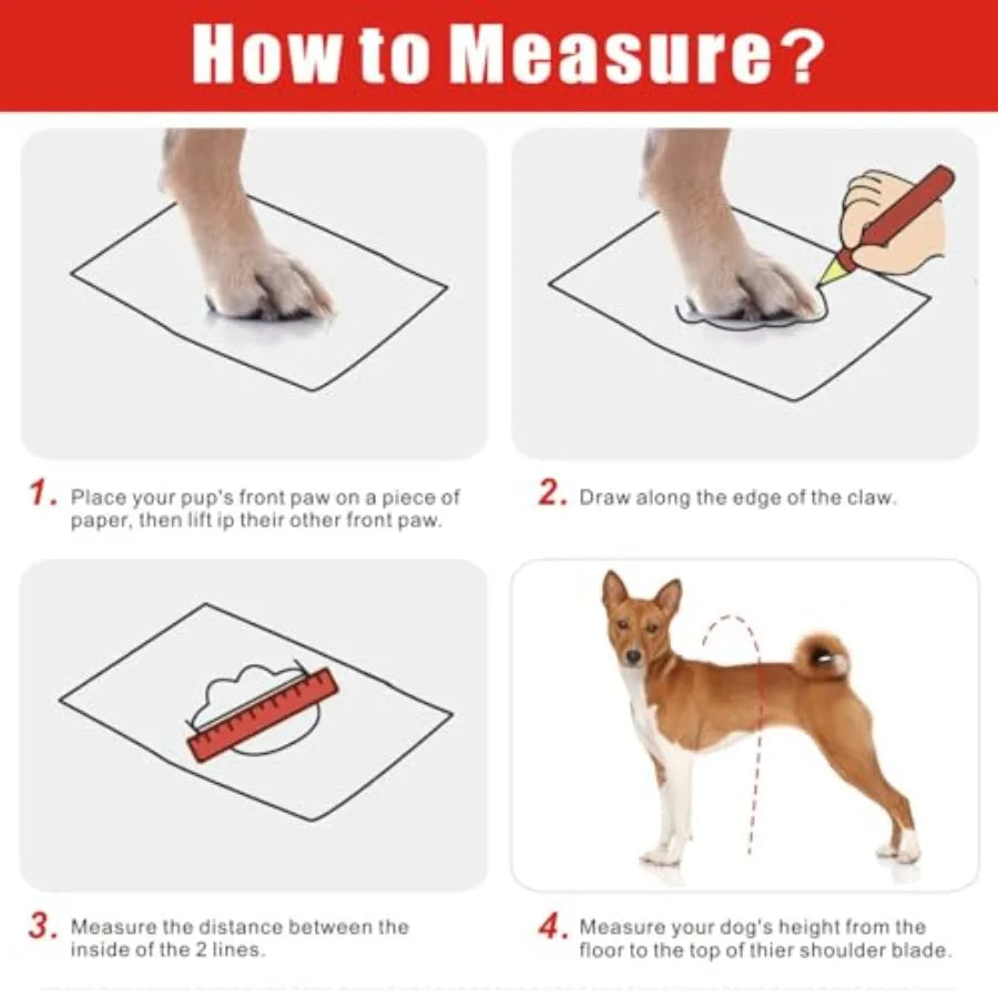 Waterproof Anti Slip Dog Suspender Boots For Winter Hiking