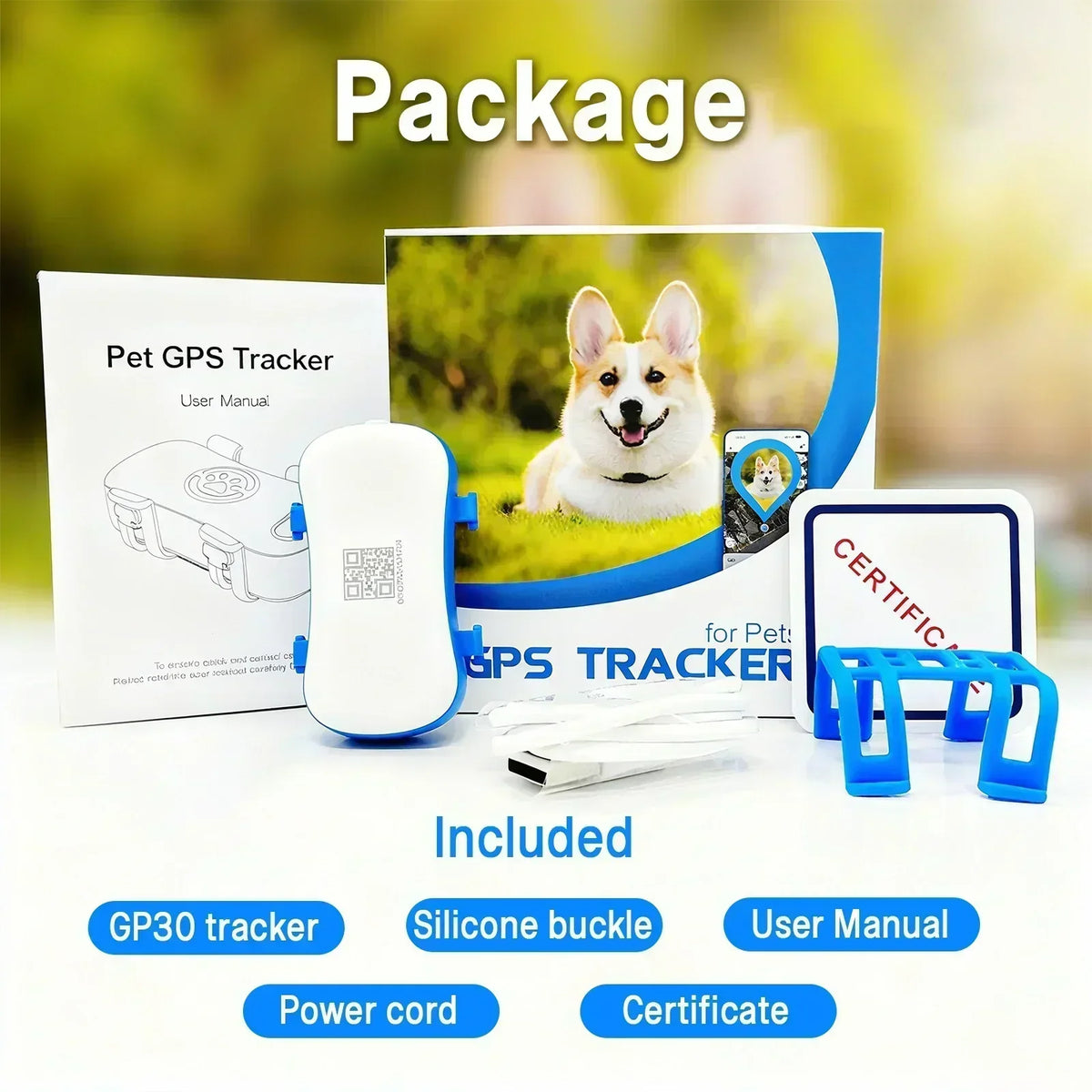 Wanwaytech 4G GPS Pet Tracker For Real Time Location Monitoring